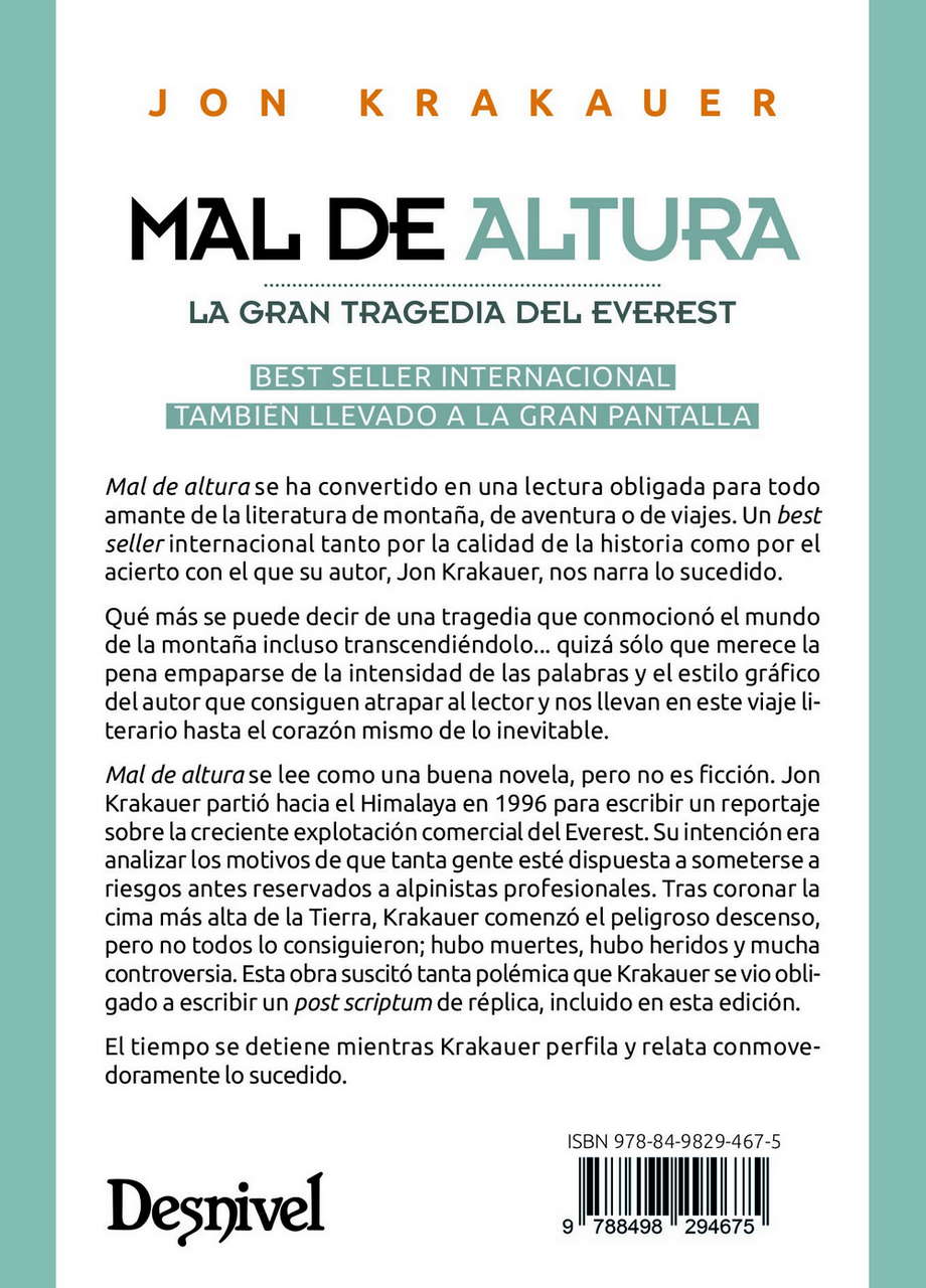 Mal de altura (edición de bolsillo) - Imagen 2