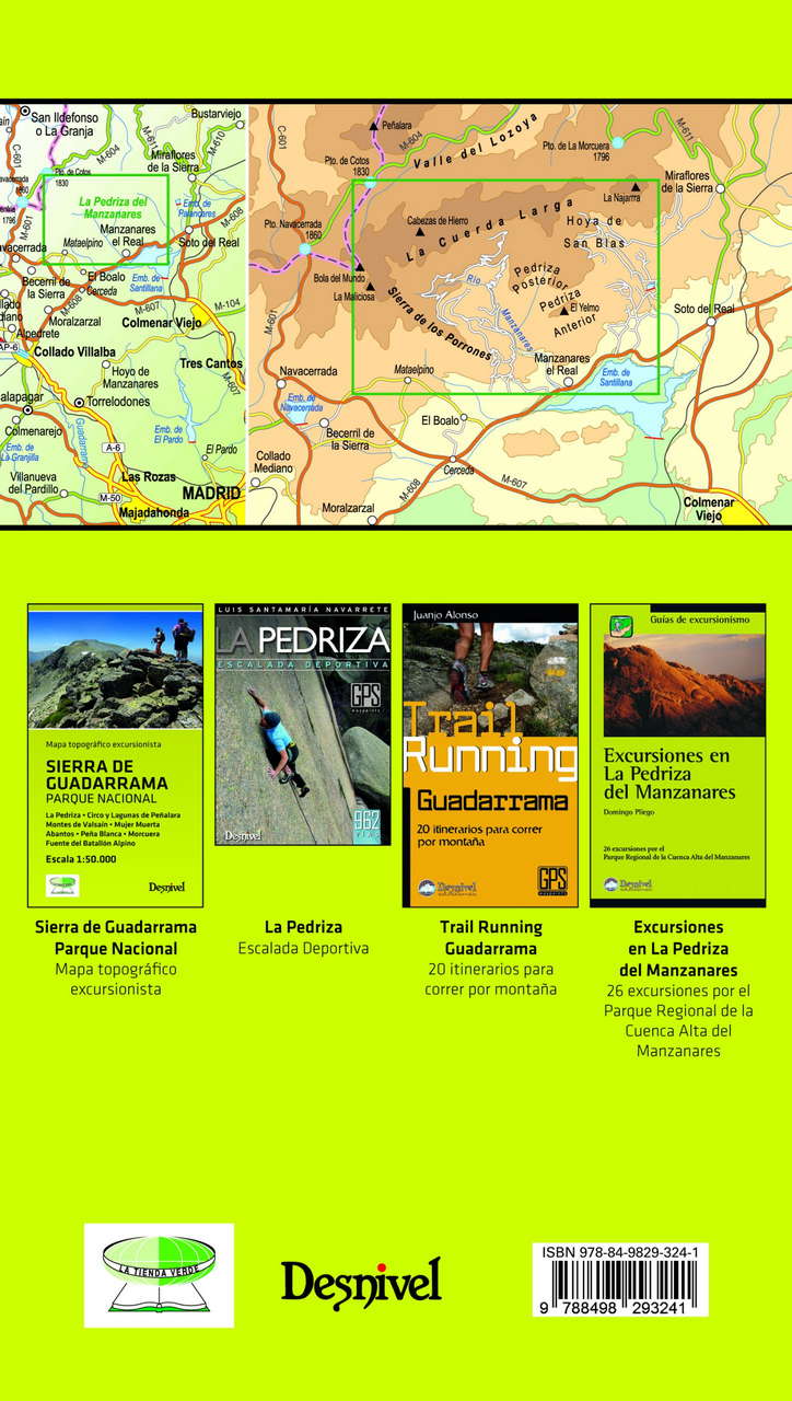 Mapa topográfico La Pedriza del Manzanares - Imagen 2